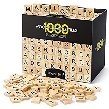 【中古】【輸入品・未使用】Magicfly (マジックフライ) スクラブルタイル 1%ｶﾝﾏ%000枚 木製文字タイル A～Z 大文字 クラフト/スペリング/スクラブルクロスワードゲーム用