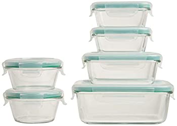 【中古】【輸入品・未使用】OXO Good Grips 16 Piece Smart Seal Leakproof Glass Food Storage Container Set