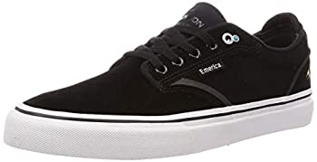 【中古】【インポート品・未当て嵌める】Emerica メンズ Dickson 置き目とっ始め バルク 滑るシューズ%ｶﾝﾏ% 黒いこと/白いこと/ゴールド%ｶﾝﾏ% 11.5