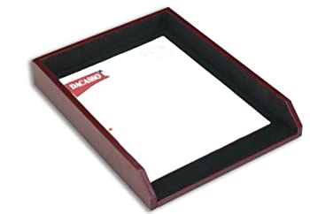 【中古】【インポート品・未当て嵌める】Dacasso ぶどう酒赤いこと なめし革 水茎の跡お盆