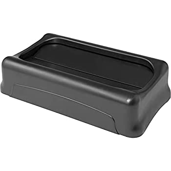 【中古】【輸入品・未使用】ラバーメイド(Rubbermaid)Slim Jim コンテナ用スイングフタ 黒 FG267360BLA|スカイマーケットプラス