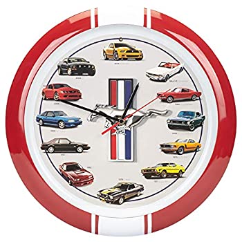【中古】【輸入品・未使用】Mark Feldstein & Associates History of Mustang Sound Clock%ｶﾝﾏ% 13%ﾀﾞﾌﾞﾙｸｫｰﾃ%%ｶﾝﾏ% Red｜スカイマーケットプラス