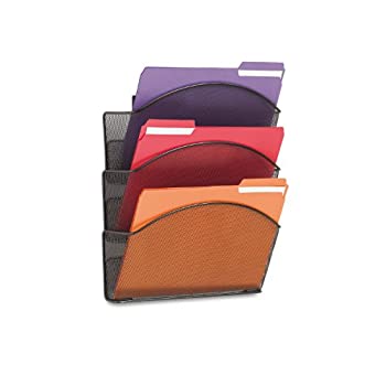 【中古】【輸入品・未使用】SAF5652BL - Safco Onyx Mesh Triple Letter Size Wall Pocket