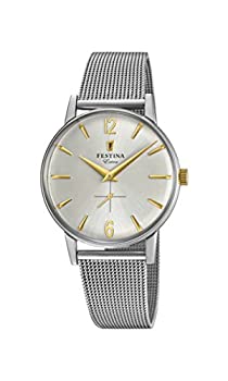 【中古】【輸入品・未使用】Festina F20252/2 メンズ アナログ クラシック クオーツ 接続 腕時計 ステンレススチールストラップ