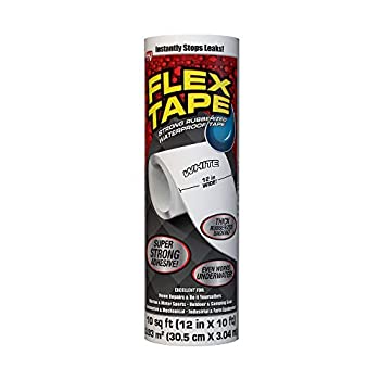 【中古】【輸入品・未使用】Flex Tape TFSWHTR1210 ホワイトゴム引き防水テープ 12インチ x 10フィート