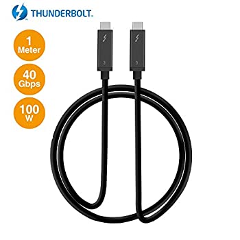 【中古】【インポート品・未当てはめる】SIIG Thunderbolt 3お墨付き、40Gbps Thunderbolt 3積極的有線テレビ1M - 100W申し受ける/ 5A / 20V - 最高限度6デバイスのデイジーチェーン - Thunderboltロ