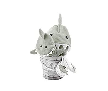 【中古】【インポート品・未当て嵌める】Baby Aspen(ベビーアスペン) ベビーバスギフト 3点仕掛ける 薄墨色 シャーク