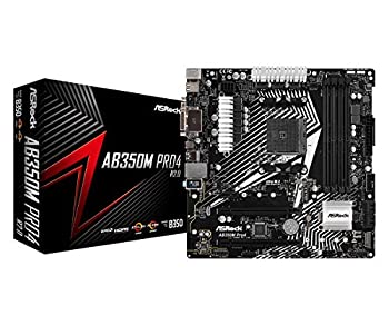 【中古】【インポート品・未当て嵌める】ASRock AMD AB350M Pro4 R2.0 Micro ATX DDR4 母ちゃんゲーム盤
