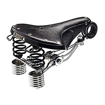 【中古】【インポート品・未当て嵌める】BROOKS(ブルックス) なめし革サドル ダブル春月つき 乗り気味合い重視ひな形 B135 BLACK