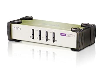 【中古】【輸入品・未使用】ATEN ＡＴＥＮ ＫＶＭスイッチ ４ポート／ＵＳＢ／ マルチインターフェース CS84U