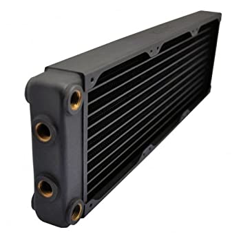 XSPC EX360 Multiport ラジエーター 120mm x 3 デュアルファン (ブラック)