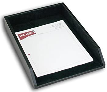 【中古】【輸入品・未使用】Dacassoブラックレザーレタートレイ、法的サイズ