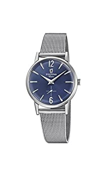 【中古】【インポート品・未当て嵌める】Festina Women\u0027s Extra F20258-3F54 Blue Stainless-Steel Quartz Dress Watch