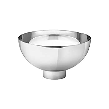 【中古】【インポート品・未当て嵌める】Georg Jensen Ilse ラージステンレススチールかざり付けるサービングボウル