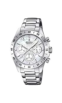 【中古】【インポート品・未当て嵌める】Festina Women\u0027s Boyfriend F20397-1F24 Silver Stainless-Steel Quartz Dress Watch