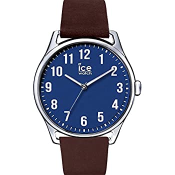 【中古】【インポート品・未当て嵌める】Ice-Watch 集積回路013048 ICE-City メンズウォッチ 青色なめし革