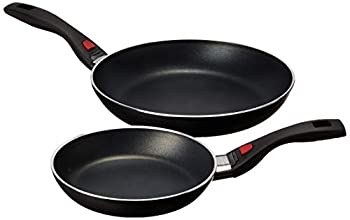 【中古】【輸入品・未使用】Ballarini Click & Cookノンスティックフライパン 8インチ&11インチ ブラック