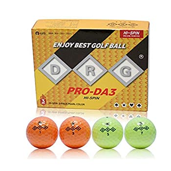【中古】【輸入品・未使用】Kem トランプ DRG 韓国製 PRO-DA3 パールカラー 4 x 3個 プレミアムパールコーティングカラーゴルフボール