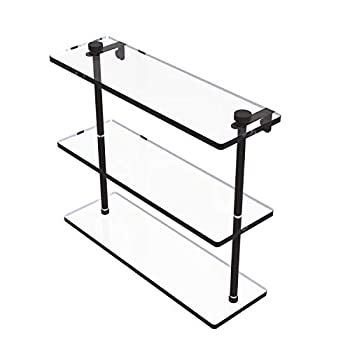 【中古】【輸入品・未使用】Allied Brass NS-5/16-ORB 16 Triple Glass Shelf Oil Rubbed Bronze by Allied Brass｜スカイマーケットプラス