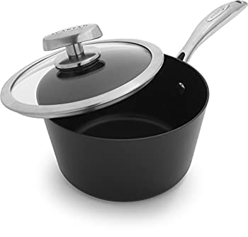 【中古】【インポート品・未当て嵌める】Scanpan PRO IQ テフロン工業 覆われた 鍋 、 2 クオート 、 黒いこと