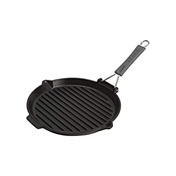 【中古】【インポート品・未当てはめる】ストウブ staub ラウンド大衆食堂 27糎 手持ち部分色：薄墨色 1202023 40509-426-0 フライパン 大衆食堂食麺麭 [並行輸入品]