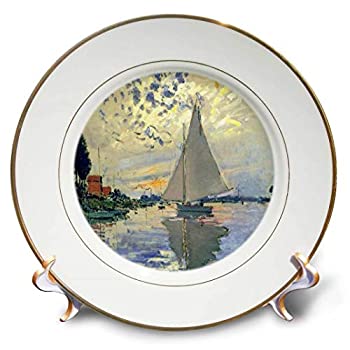 【中古】【輸入品・未使用】フローレン???モネビンテージアート???印刷のMonet Paintingヨットat Le Petit???プレート 8%ﾀﾞﾌﾞﾙｸｫｰﾃ% cp_203678_1