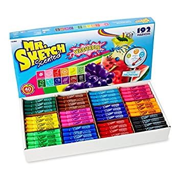 【中古】【輸入品・未使用】[ミスタースケッチ]Mr. Sketch Washable Scented Watercolor Markers%ｶﾝﾏ% ChiselTip%ｶﾝﾏ% Set of 192%ｶﾝﾏ% Assorted Colors 1924063 [並行輸入｜スカイマーケットプラス