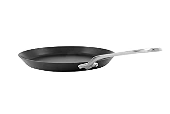 【中古】【インポート品・未当てはめる】Mauviel M\u0027stone3 MStone3 ノンスティッククレープパン 11.8in SS手持ち部分 黒いこと