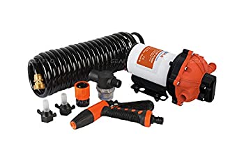 【中古】【インポート品・未当てはめる】SEAFLO ウォッシュダウンデッキウォッシュポンプキット 12V 70 PSI 5.0 GPM 18.9 LPM 隊商 RV 小舟 米国海兵隊員 レーシングヨット -Fba