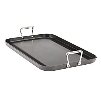 【中古】【インポート品・未当て嵌める】E7951464 HA1 捉え所のない アルマイト 工業フライパン 食器洗い機 セーフ PFOA 無料 グランデ 鉄板 膳立て物の具 、 黒いこと 20 in で 13 in の