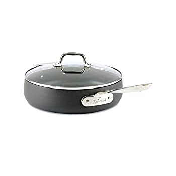 【中古】【輸入品・未使用】E7853364 の すべてのクラッド HA1 ハード アルマイト テフロン加工 食器洗い機 セーフ PFOA 無料 ソテー 鍋 調理器具 、 4 クォート、 黒