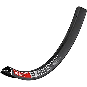 【中古】【輸入品・未使用】DT Swiss EX 511 27.5インチ チューブレス レディーディスク リム: 28h 黒 スクアロックス ニップルとリムワッシャー付き
