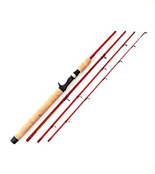 【中古】【輸入品・未使用】Santiam 釣り竿 トラベルロッド 4ピース 7フィート6インチ 4~10ポンド 超軽量ガラス コカニーロッド｜スカイマーケットプラス