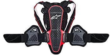 【中古】【輸入品・未使用】alpinestars(アルパインスターズ)バックプロテクター ブラック/レッド (サイズ:L) NUCLEON(ニュークリオン) KR-3