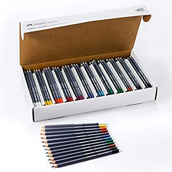 【中古】【インポート品・未当て嵌める】Faber-Castell 創作的制作室 ゴールドファーバー 水彩画色鉛筆クラ容器に並べる 144本 12色