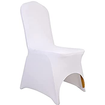 【中古】【輸入品・未使用】50個ホワイト色ウェディングパーティー宴会スパンデックス椅子カバーは、結婚式パーティー Type 1 6HJJ07-W-A