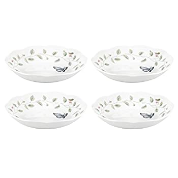 【中古】【インポート品・未当て嵌める】(Individual Pasta Bowls%ｶﾝﾏ% Set of 4) - Lenox Butterfly Meadow Individual Pasta Bowls%ｶﾝﾏ% Set of 4 キッチン用品・食器・調理器具-その他