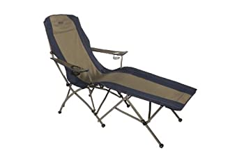 【中古】【輸入品・未使用】Kamp-Rite Folding Lounge Chair%ｶﾝﾏ% Tan/Blue