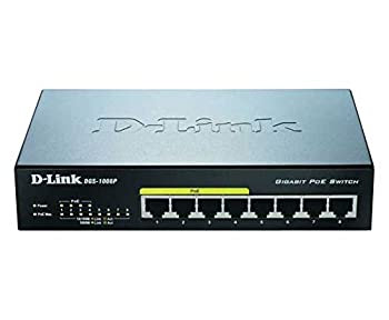 【中古】【インポート品・未当て嵌める】D-Link Ethernet Switch - 8 Ports - 4 x POE - 4 x RJ-45-10/100/1000Base-T (135234)