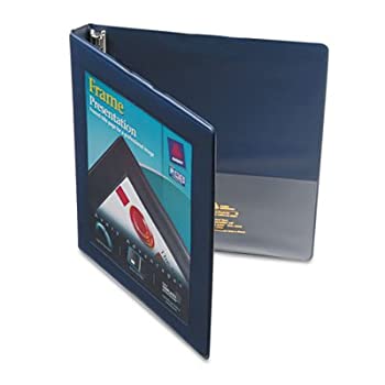 【中古】【輸入品・未使用】フレーム付きビューBinder withギャップフリー傾斜リング、1?/ 2?%ﾀﾞﾌﾞﾙｸｫｰﾃ%容量、ネイビーブルー、合計12?ea %ｶﾝﾏ% Sold as 1カートン