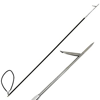 【中古】【インポート品・未当て嵌める】Fibre de carbone 7 %ﾀﾞﾌﾞﾙｸｫｰﾃ%une piece Spearfishing Pole Spear w Flopper a dents