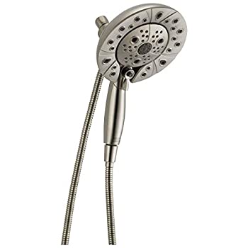 【中古】【輸入品・未使用】(Stainless) - Delta 58480-SS-PK In2ition H2Okinetic 5-Setting Two-in-One Handshower Showerhead with MagnaTite technology%ｶﾝﾏ% Stainless