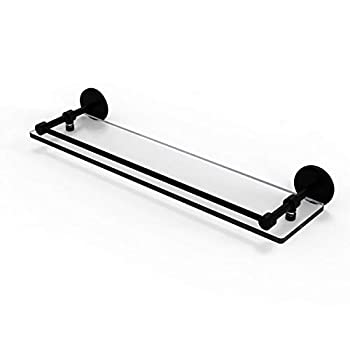 【中古】【輸入品・未使用】Allied Brass P1000-1/22-GAL-BKM 22 Inch Tempered Gallery Rail Glass Shelf%ｶﾝﾏ% Matte Black