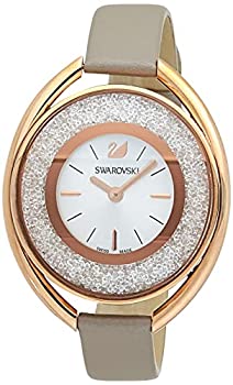 【中古】【インポート品・未当て嵌める】Ladies \u0027 Swarovski結晶Crystalline Oval Rose Gold Tone Watch 5158544