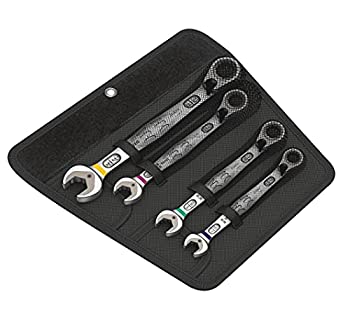 【中古】【インポート品・未当てはめる】Wera(ヴェラ) コンビネーションラチェットレンチ(in大きさ) 4本仕かける 020092
