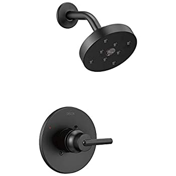 【中古】【輸入品・未使用】DELTA FAUCET T14259-BLモニター14シリーズシャワートリム、マットブラック