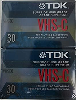 【中古】【インポート品・未当て嵌める】TDK ご機嫌評点 VHS-C磁気テープ 2個容器に並べる