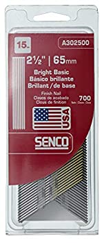 【中古】【輸入品・未使用】Senco A302500 15-Gauge x 2-1/2 Inch Bright Basic Finish Nail by Senco