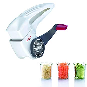【中古】【インポート品・未当て嵌める】Westmark Multipurpose Rotary Cheese Grater with 3 Interchangeable Stainless Steel Drums (White) by Westmark [並行輸入品]