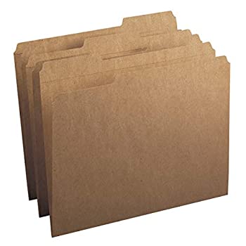 【中古】【輸入品・未使用】Kraft File Folders%ｶﾝﾏ% 1/3 Cut%ｶﾝﾏ% Reinforced Top Tab%ｶﾝﾏ% Letter%ｶﾝﾏ% Kraft%ｶﾝﾏ% 100/Box (並行輸入品)